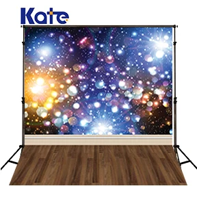 

Kate Shiny Fantasy Background Photography Colour Spot Lighting Bling Bling Sky Wood Floor Backdrops For Photo Studio