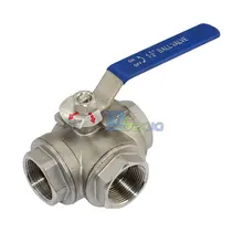 Высокое Quality1.25 » 3 разъём(ов) женский BSPT 316 SS тип L Mountin площадку шаровой кран винил ручка WOG1000