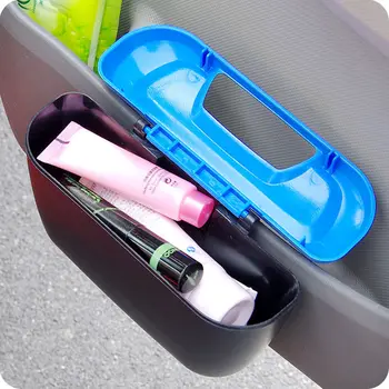 

car Litter bin Mini Trash Can Garbage Rubbish Tin Waste Storage Cover Container Practical Portable Office Desk Car Trash Bin