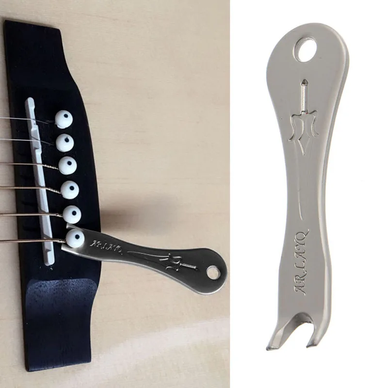 

1Pc Acoustic Guitar Bridge Pins Puller Extractor Removal Tool Stainless Steel