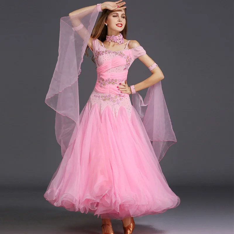 Бальные платья для конкурса бальных танцев стандартные женщин|ballroom waltz dresses|waltz