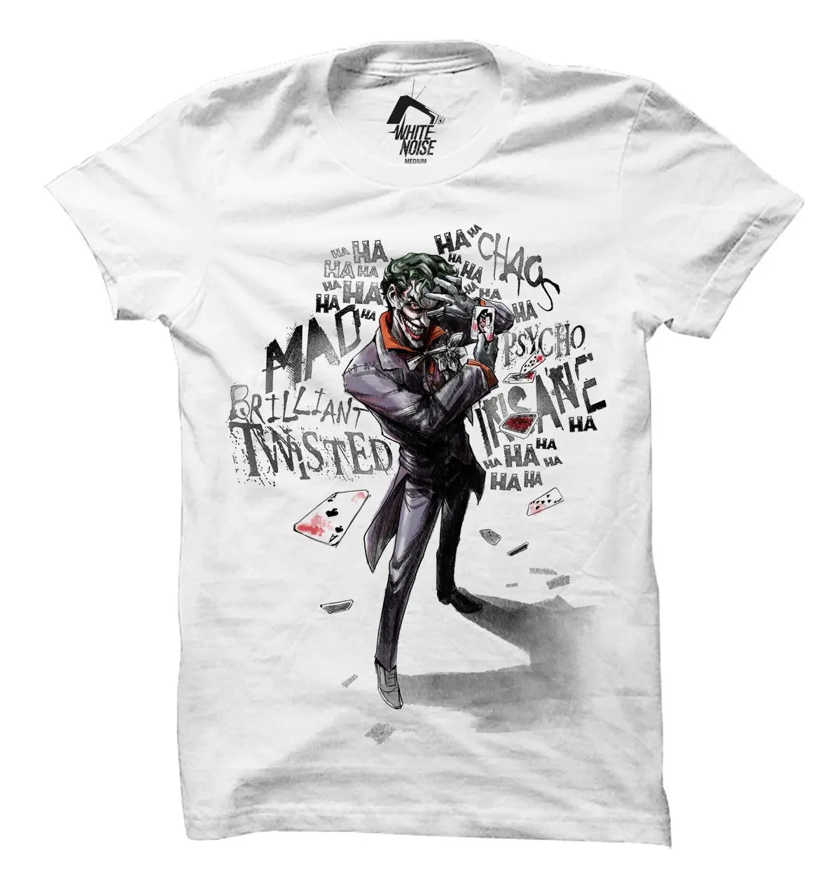 2019 100 cotton Fashion The Joker 'Insane' T Shirt NEW & OFFICIAL Tee