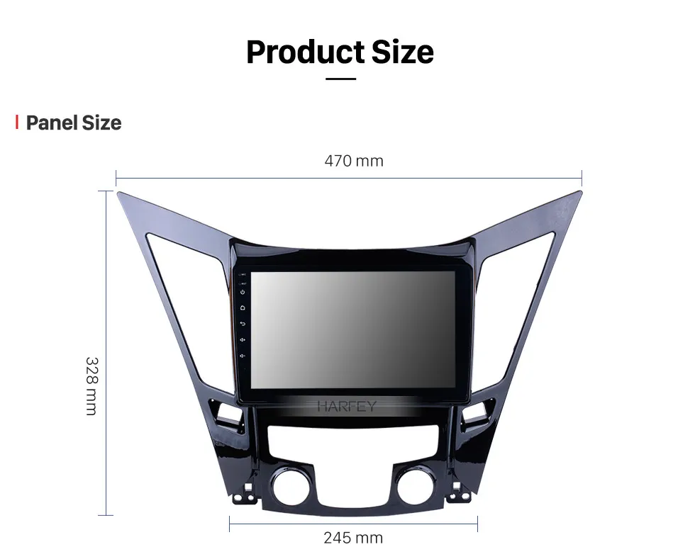 Harfey " gps навигационная система для 2011- HYUNDAI Sonata i40 i45 Android 8,1 автомобильный стерео Мультимедийный Плеер с wifi USB Aux
