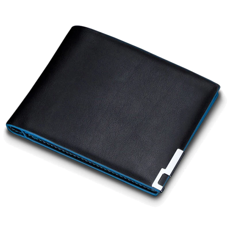 

Baellerry Top quality thin wallet men's wallet Black