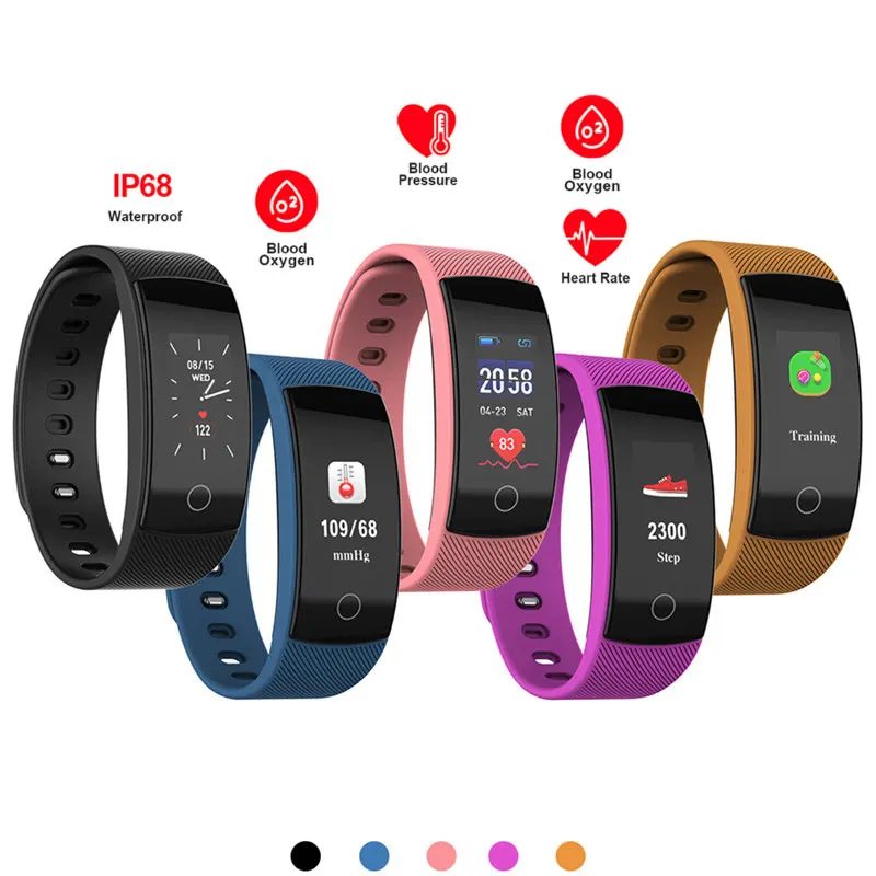 QS80PLUS Smartwatch Fitness Tracker for Android iOS Phone Bracelet