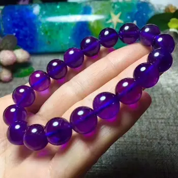 

Natural Quartz Purple Crystal Bracelet 11.8-11mm AAA(cx#5436)