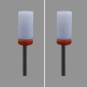 

White Ceramic Nail Drill Bit-4Pcs/Lot - Small Barrel Bit - (0093.060)
