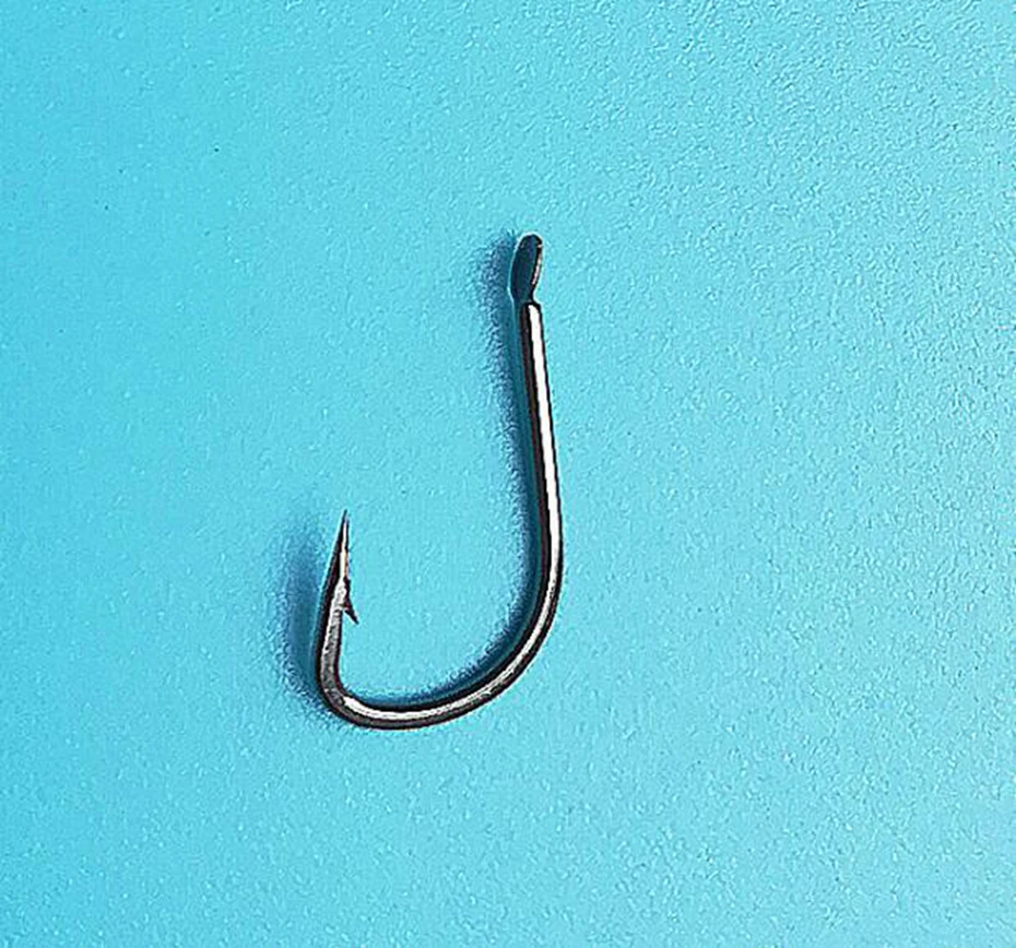 YINGTOUMAN 100 шт./лот Высокоуглеродистая сталь углеродистая черная рыболовный крючок с зазубринами не легко отделить для больших рыболовных снастей