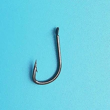 YINGTOUMAN 100 шт./лот Высокоуглеродистая сталь углеродистая черная рыболовный крючок с зазубринами не легко отделить для больших рыболовных снастей