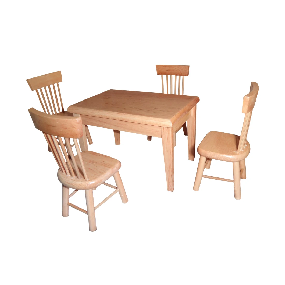 Surwish 1:12 Birch Children DIY Play & Pretend Toys Dining Table and Chair Set for Kid Playing Kitchen Kits Surwish 1:12 Birch Children DIY Play & Pretend Toys Dining Table and Chair Set for Kid Playing Kitchen Kits