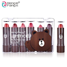 Помада с длительным эффектом увлажнения Стиль лаки для ногтей питательный губная помада бренд Hengfang 6 шт./компл
