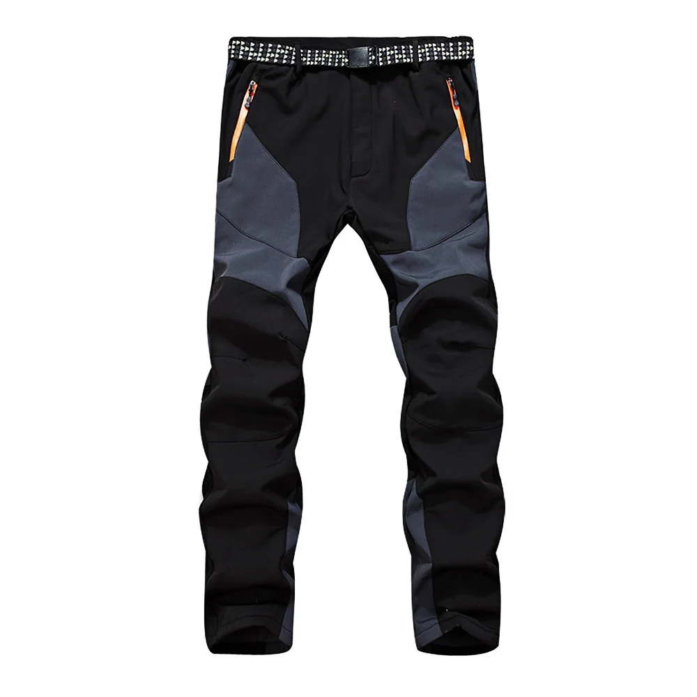 Outdoor Hiking Pants Soft Shell Trousers Warm Running Cycling Pants For ...