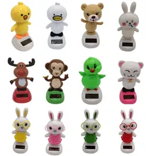 1 шт 12 Цвет милые животные дизайн усиленный солнечной энергией Танцы размахивая анимированные Танцующая Игрушка автомобилей home Украшение для подоконника