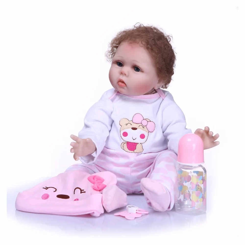

Bebe dolls full vinyl silicone reborn baby doll NPK hot sale reborn babies alive doll can bathe rooted hair girl doll