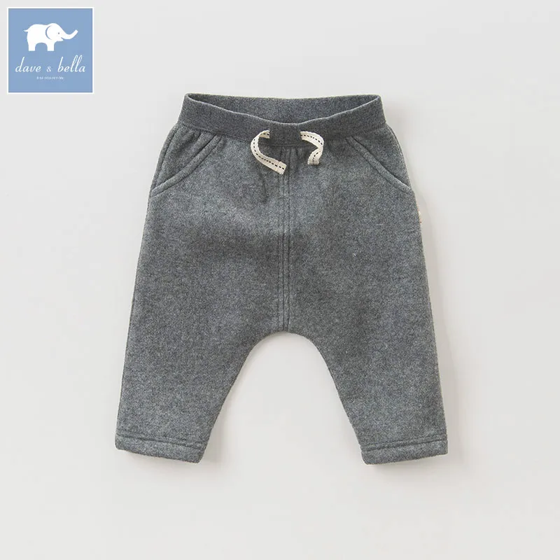 

DB6198 dave bella autumn infant baby boys grey full length fashion pants children toddler pants boys trousers