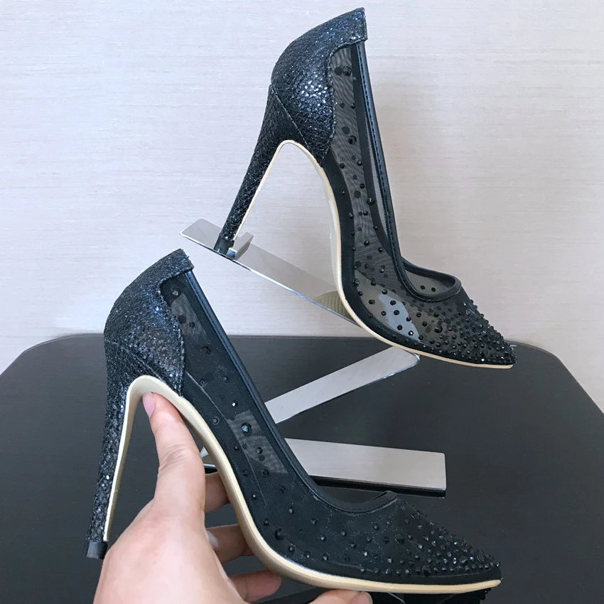 Crystal Shoes Woman Wedding Thin High Heels Womens High Heel Shoes Summer Ladies Shoes Party Platform Pumps Women Rhinestone Crystal Shoes Woman Wedding Thin High Heels Womens High Heel Shoes Summer Ladies Shoes Party Platform Pumps Women Rhinestone
