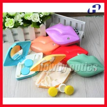 10 шт горячие губы контактные линзы чехол Сладкие Цвета