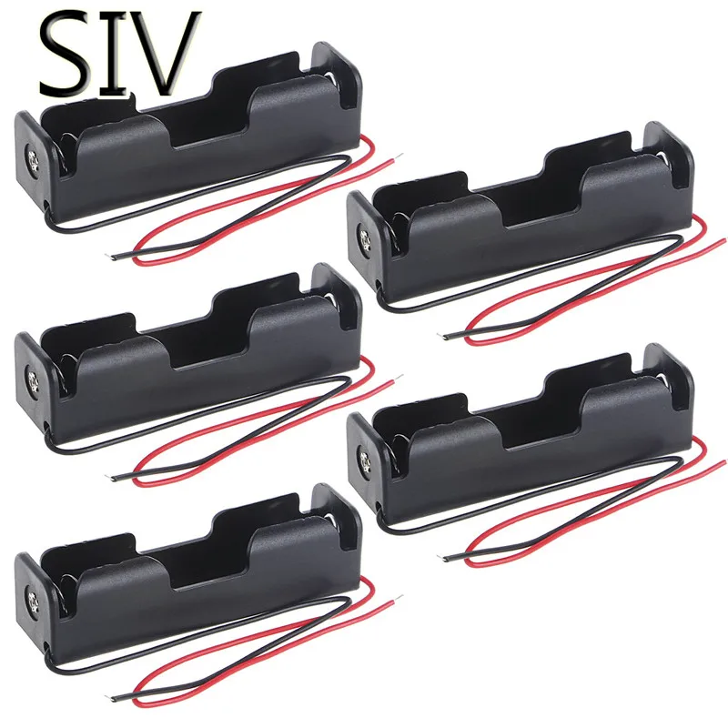 SIV Батарея коробка для хранения 5 шт. 1/2/3/4x18650 Перезаряжаемые Батарея 3.7 В клип держатель Box Дело с Провода привести