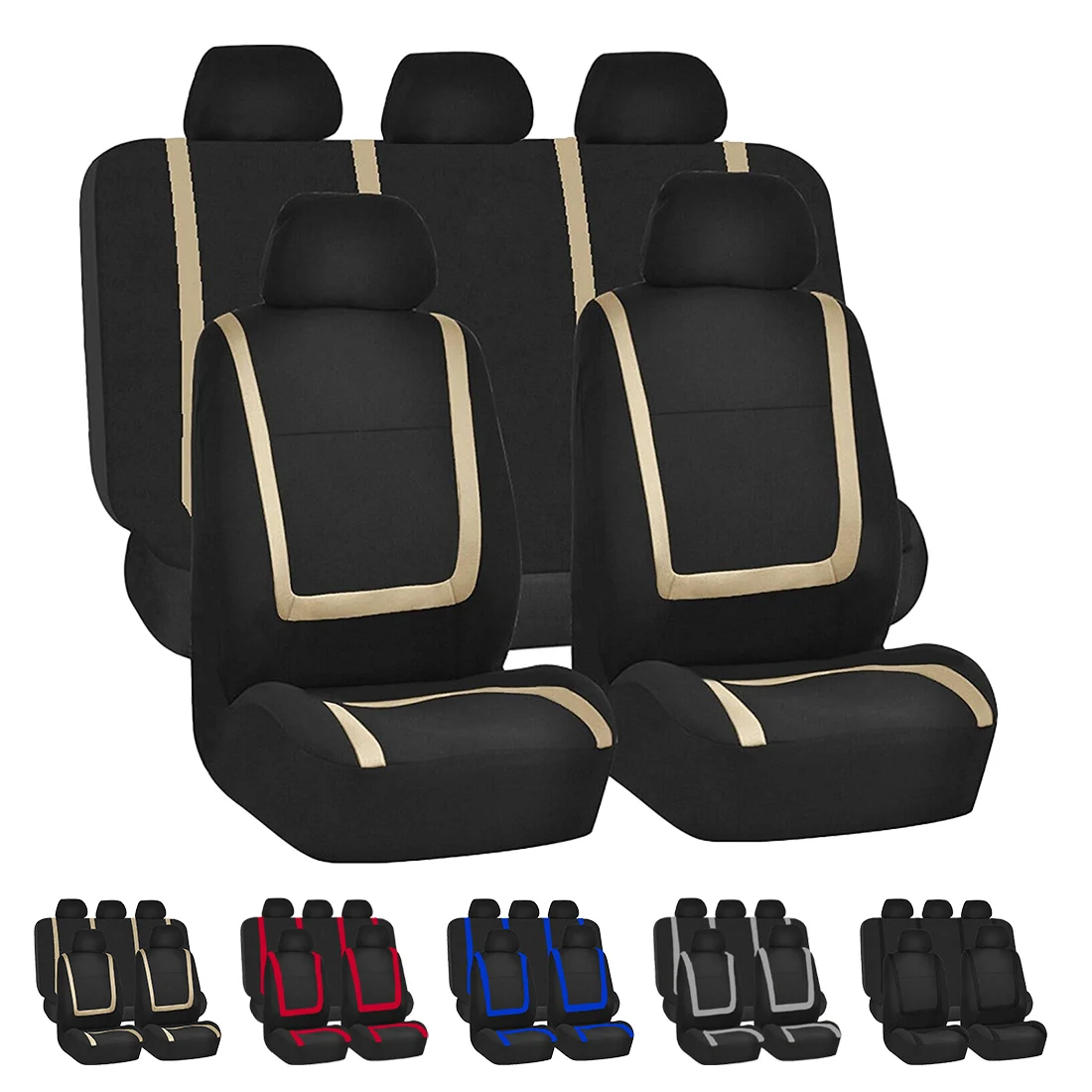 

Dewtreetali Universal Car Seat Cover 9pcs Full Set Seat Covers for Crossovers Sedans Auto Interior Decoration Car Styling
