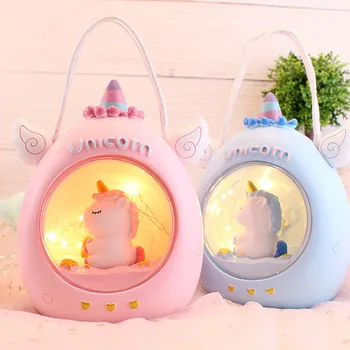 

USB Unicorn Night Light Interruption Starlight Creative Lovely Bedroom Bedside Lamp Gift Valentine's Day Halloween Christmas