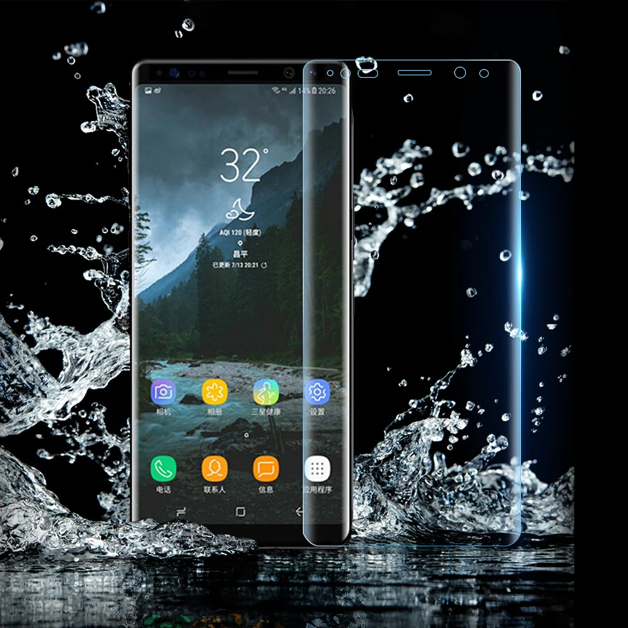 

For Samsung Galaxy Note 9 8 A8 A6 PLUS 2018 S9 S8 PLUS S7 EDGE Full Cover Screen Protector Silicone Soft TPU Film