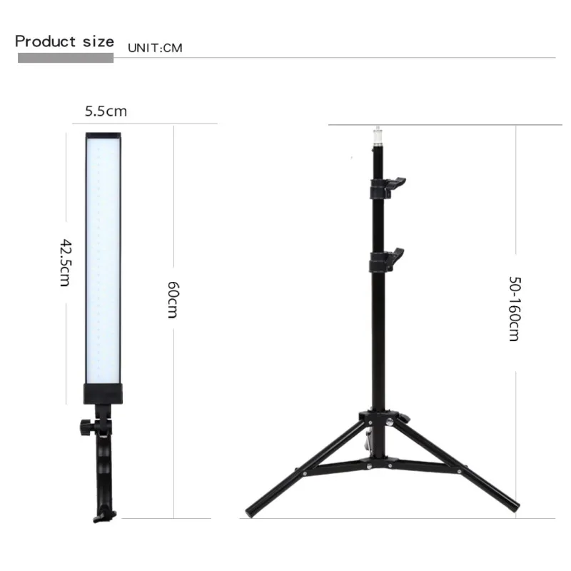  GSKAIWEN 180 LED Light Photography Studio LED Lighting Kit Adjustable Light with Light Stand Tripod - 32870239543