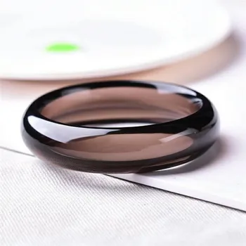

Genuine Natural Ice Obsidian Crystal Fashion Woman Lady Round Natural Stone Bangles Drop Shipping 60mm 61mm 62mm 63mm