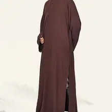 Унисекс хлопковые и льняные буддийские монахи костюмы халат дзэн-буддизм Униформа Шаолиньское Кунг-фу одежда платье кофе/коричневый