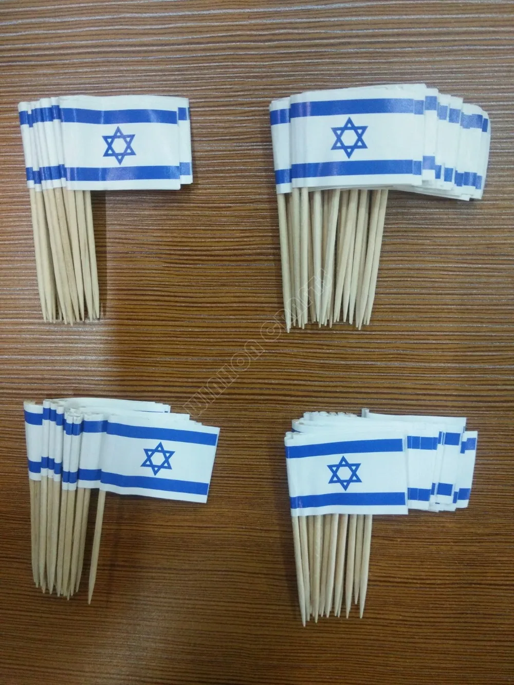 

50Pcs/Pack Israel Toothpick Flags Food Picks Cake Toothpicks Cupcake Toppers Fruit Cocktail Sticks Decoration Toothpick Flag