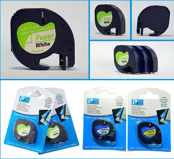 Special Price Free shipping 10pcs LT label tape 91200 compatible 12mm*4m DYMO LetraTag Tape Label black on white DYMO label printer Special Price Free shipping 10pcs LT label tape 91200 compatible 12mm*4m DYMO LetraTag Tape Label black on white DYMO label printer