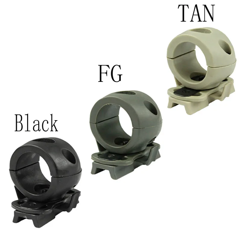 

Airsoft 24.5mm Helmet Flashlight Mount Clip Tactical Flashlight Clamp Adaptor For Fast Helmet Light Holder Helmet Accessories
