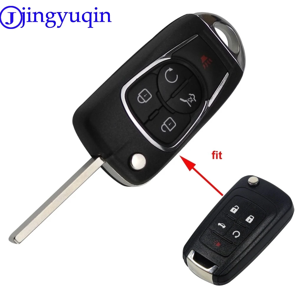 

jingyuqin Modified Flip Remote Car Key Shell Cover For Chevrolet Cruze For Buick VAUXHALL OPEL Insignia Astra J Zafira C HU100