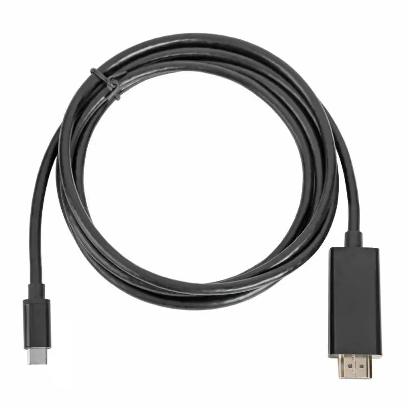 Ультра-тонкий 1,8 м USB3.1 Тип с разъемами типа C и HDMI адаптер Тип Кабеля C Male к HDMI кабель Шнур для Apple MacBook Air