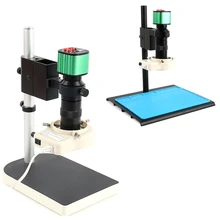 HD 1080P электронный цифровой промышленный 100X видео микроскоп камера TF записи захвата видео для лабораторного производства обработки PCB