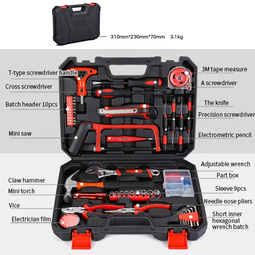 110/43 шт. Трещоточный ключ, набор ручных инструментов, набор комбинированных розеток, адаптер, набор гаечных ключей, набор обычных домашних гаечных ключей, набор инструментов