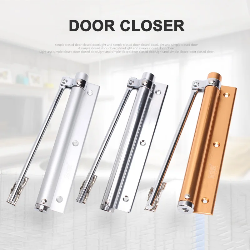

1PC Spring Door Closer Easy to Install Automatic Home Door Closer for Indoor Home Hotel TN99