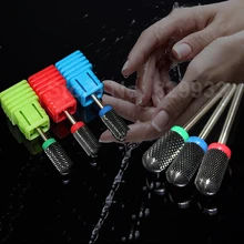 Большая бочка гладкая верхушка черный Гвоздь керамические боры Chiropody Podiatry профессиональный маникюр, педикюр электрическая машинка для маникюра салонный инструмент