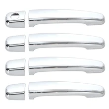 beler Car Styling ABS Chrome Car Door Handle Cover Trim Sticker Exterior Decoration for Peugeot 307 Citroen C2