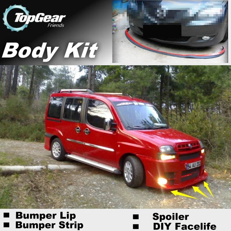 

Bumper Lip Deflector Lips For Fiat Fiorino / Qubo 2007~2015 Front Spoiler Skirt For TopGear Car View Tuning / Body Kit / Strip
