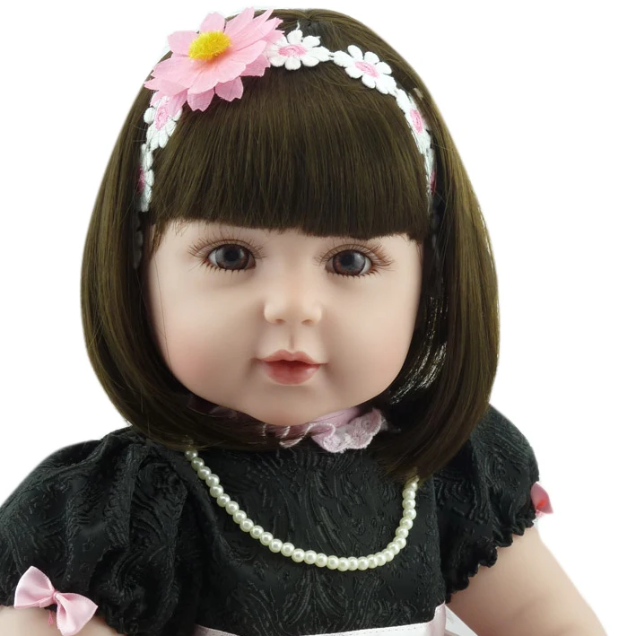 

55cm High-end vinyl silicone reborn baby doll toy newborn girl babies princess doll birthday holiday gift bedtime bebes reborn