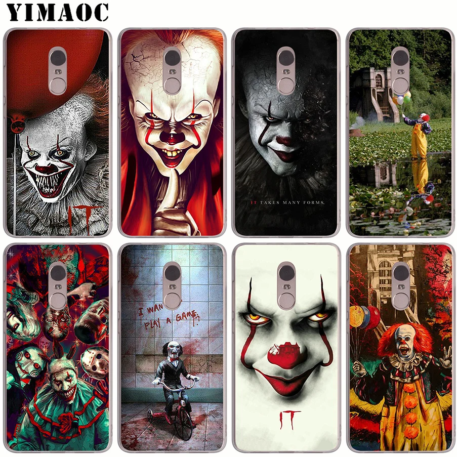 YIMAOC Pennywise клоун ужас Мягкий силиконовый чехол для Xiaomi Redmi 4A 5 плюс 5A S2 Note 4X5 6 Pro TPU крышка