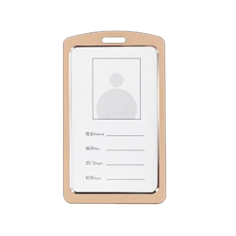 

5pcs Neck Strap Sling ID Badge Holders Accessories PU Name Card Case Certificate Vertical Style With Lanyard School Office Tools