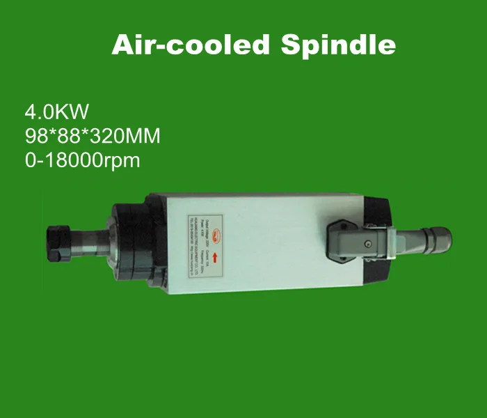 

Air-Cooled spindle motor 4.0KW spindle for mini cnc router milling lathe machine