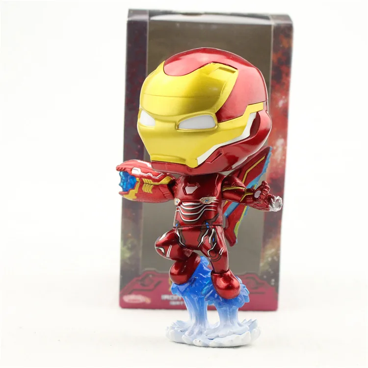 

Marvel Avengers Super hero Iron Man Tony Stark SHF MK50 Action Figure Toy PVC Model Doll Q version Toys for kids Gift