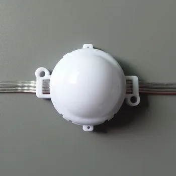 

20pcs a string50mm diameter;24V;UCS2903;addressable led smart module;1.68W;7pcs 5050 SMD LED RGB LED;RGB full color;milky cover