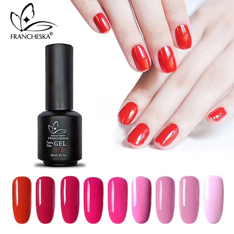 

Francheska gel nail polish unas gellak hybrid nail oje gel polish unha nagels spulletjes long lasting soak off gelpolish Lacquer