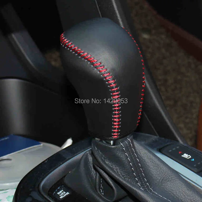 

Case for Hyundai Grand SantaFe automatic gear cover Hand sewing Auto decoration DIY gearshift cover Car styling accessories