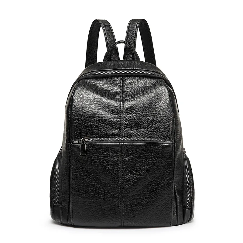 

Genuine Leather Fashion Women Backpack Girls School Shoulder Bag Ladies Casual Bags High Quality Students School Bag new C617