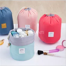 ROCOHANTI Водонепроницаемый многофункциональный дорожная косметичка большой Ёмкость Бочкообразная Drawstring Портативный хранения несессер