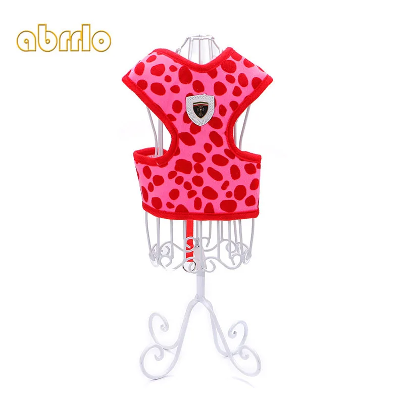 

Abrrlo Pet Dog Chest Strap Traction Rope Leopard Print Adjustable Harness Seatbelt Lead Leash For Small Medium Dogs Pet Supplies